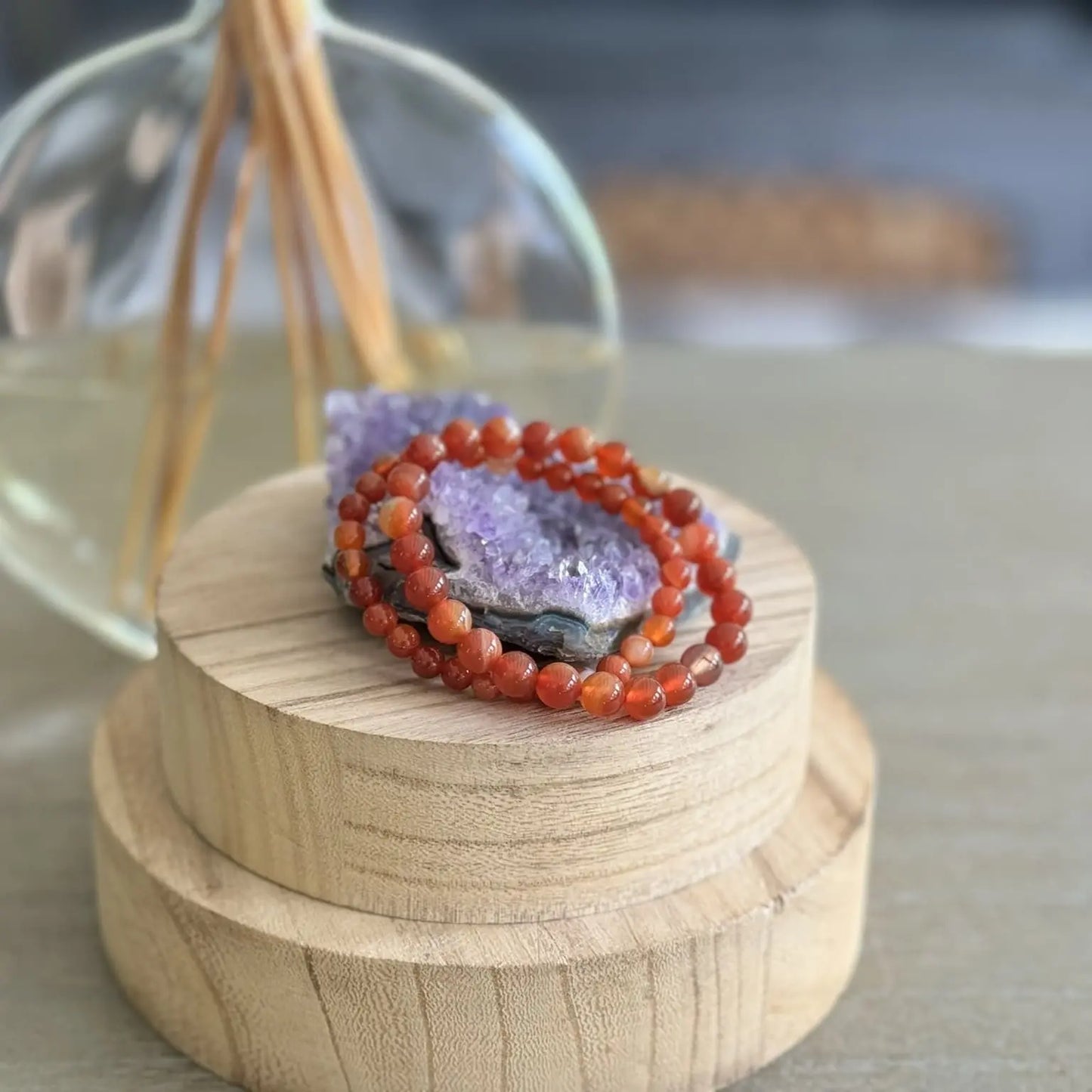 Bracelet en Cornaline 8mm - Mon minéral
