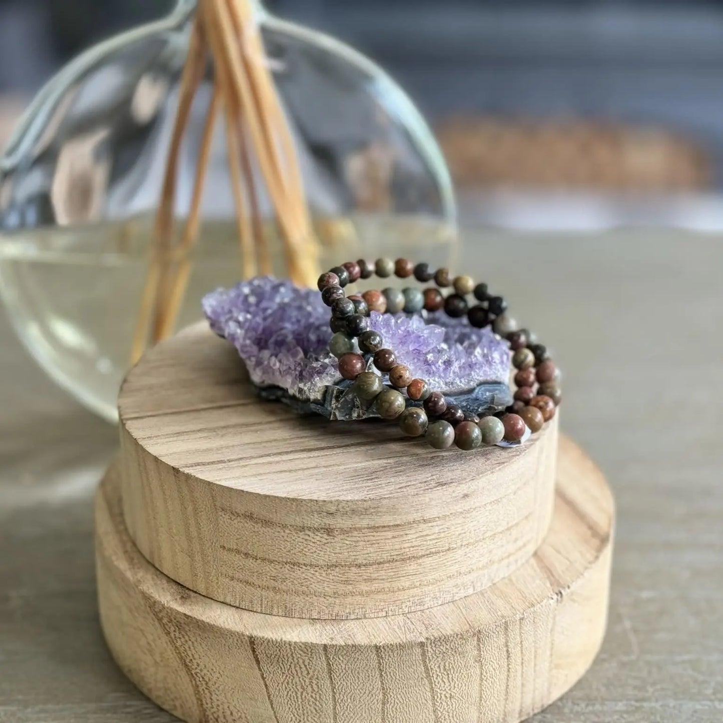 Bracelet en Jaspe impérial 6mm - Mon minéral