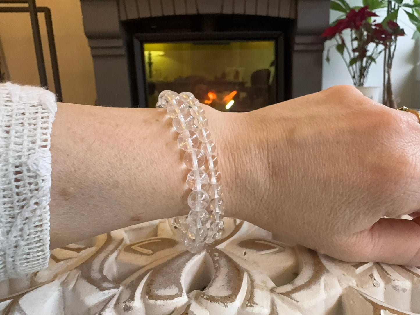 Bracelet Cristal de roche 8mm - Mon minéral