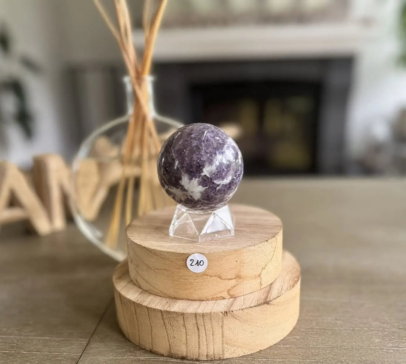 Lépidolite sur tourmaline rose - Mon minéral