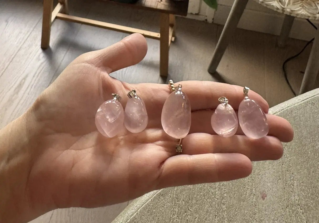 Pendentif en quartz rose - Mon minéral
