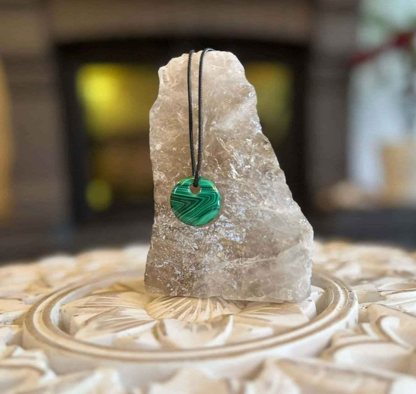 Collier en malachite - Mon minéral