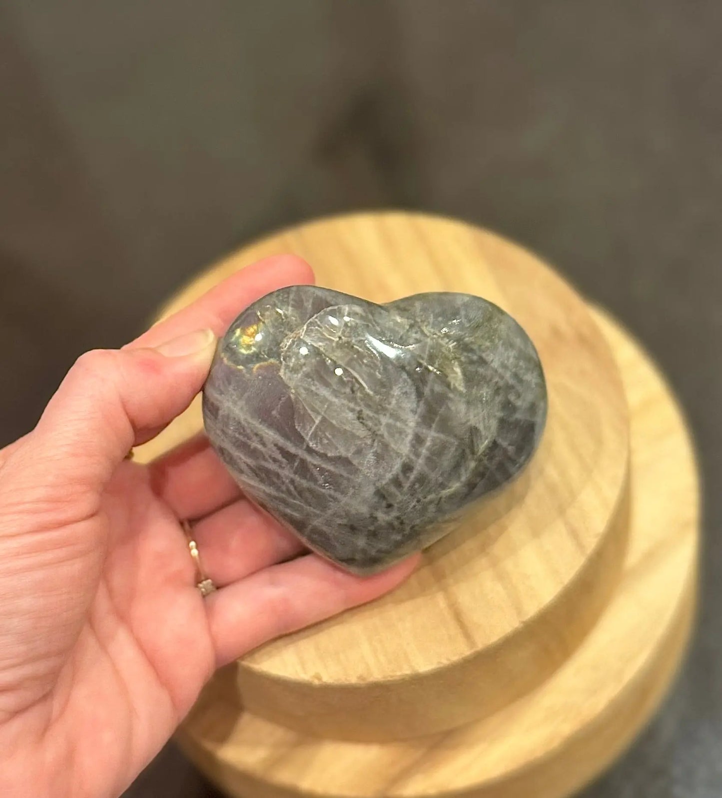 Labradorite violette - Cœur grand model - Mon minéral
