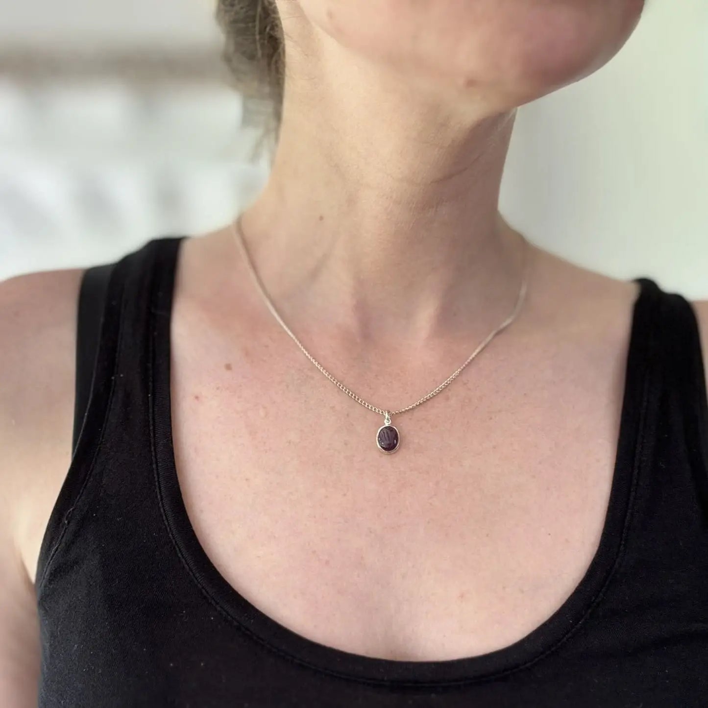 Pendentif argent en Améthyste - Mon minéral