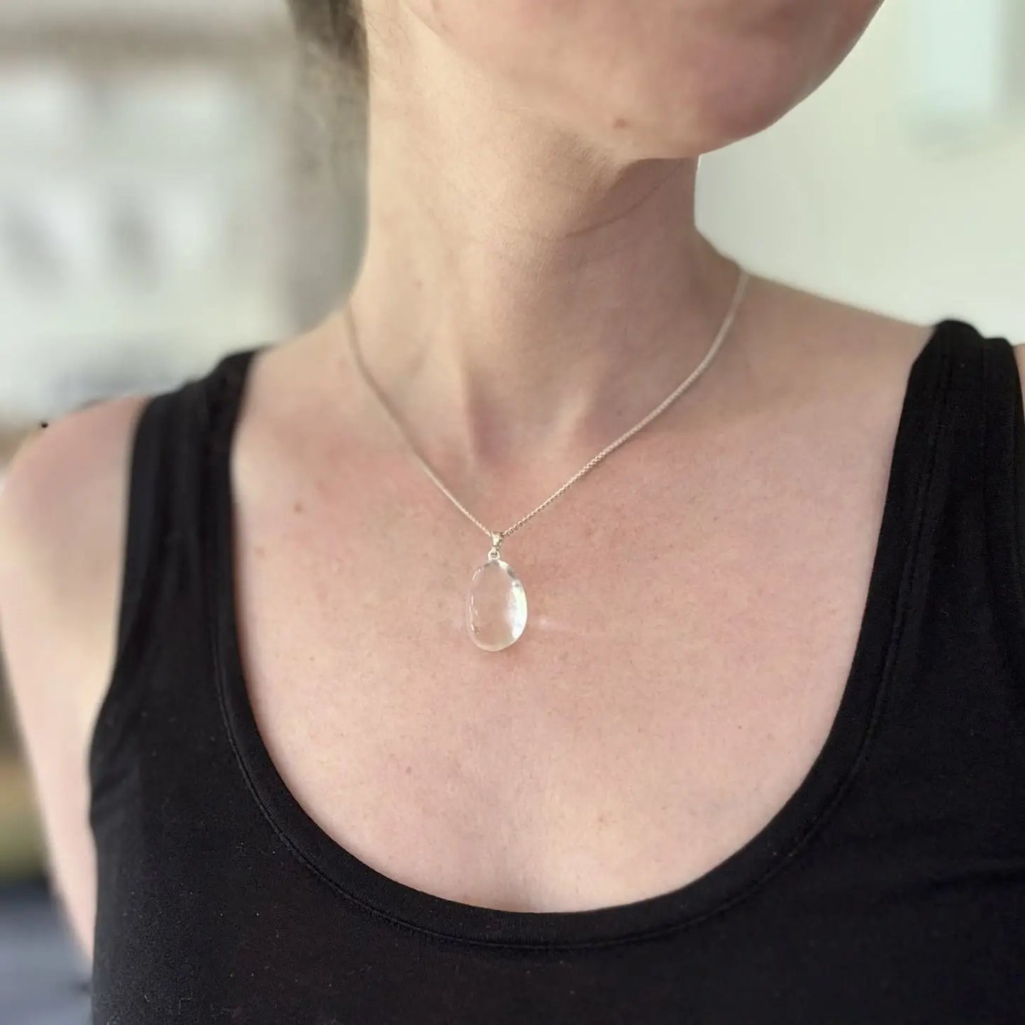 Pendentif en Cristal de roche - Mon minéral