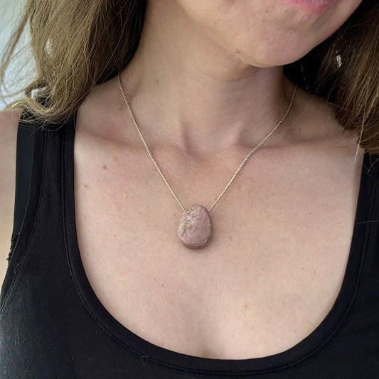 Pendentif Rhodonite