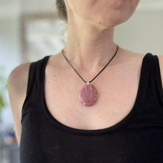 Pendentif  Rhodonite